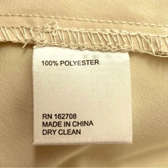 L T D Lace Up Front Slight Puff Short Sleeves Mini Dress. Cream (Stone)  Sz 8 - Picture 8 of 11